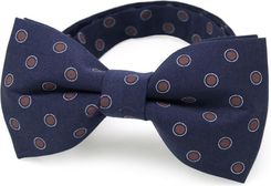 Zdjęcie Granatowa mucha męska w brązowe kropki - Libiąż