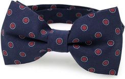 Zdjęcie Granatowa mucha męska w czerwone kropki - Buk