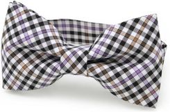 Zdjęcie Biała mucha męska w kolorową kratkę - Łapy