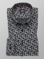 Zdjęcie Czarna taliowana koszula w muszle - Zator