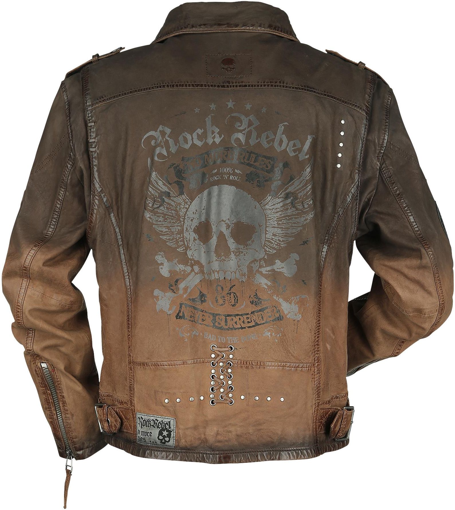 Rock Rebel by EMP Biker Lederjacke mit Farbverlauf Kurtka