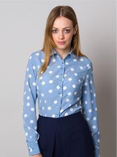 Zdjęcie Błękitna bluzka w białe grochy - Alwernia