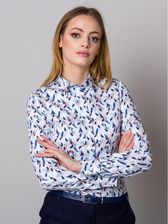 Zdjęcie Biała bluzka w niebieskie liście - Gniezno