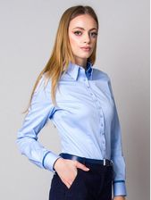 Zdjęcie Błękitna bluzka z granatowymi kontrastami - Bielsko-Biała