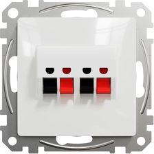 Zdjęcie Schneider Electric Gniazdo Głośnikowe Podwójne Biały (SDD111411) - Jelcz-Laskowice