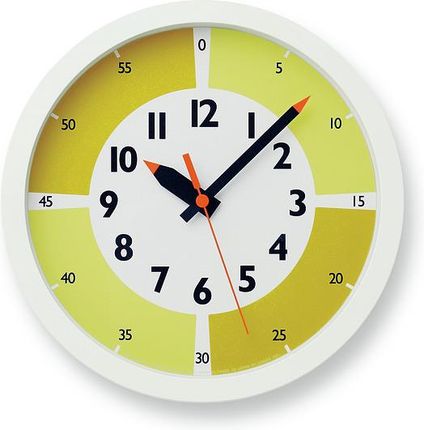 Lemnos Zegar Ścienny Fun Pun Color 24 8 Cm Żółty