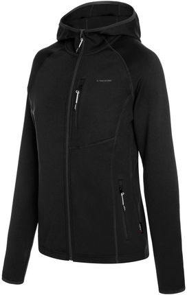 Bluza damska techniczna z Polartec Power Stretch Viking Jukon Lady Hoodie z kapturem 09 czarny