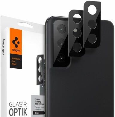 Spigen Ołona aparatu Optik.Tr 2-Pack do Samsung Galaxy S21 FE Czarny 
