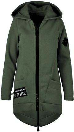 Agrafka Designerska Długa Bluza Parka Hit Sezonu