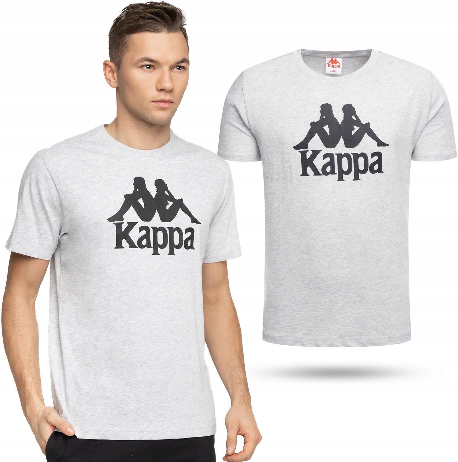 Camiseta Kappa Caspar Para Hombre - Color Gris, Talla L EU, De Algodón, Básica Y Cómoda