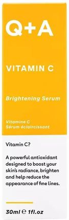 Q+A Vitamin C Serum Rozjaśniające Z Witaminą 30 ml