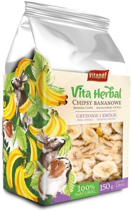 Vitapol Vita Herbal Dla Gryzoni I Królika Chipsy Bananowe 150G 4Szt Disp