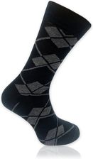 Zdjęcie Czarne skarpety męskie w szare romby - Białystok