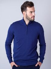 Zdjęcie Cienki Granatowy Sweter Rozpinany - Zator