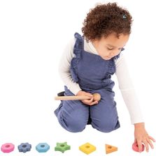 Zdjęcie Tickit Drewniane Tęczowe Nakrętki - Gliwice