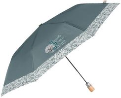 Zdjęcie Zielony parasol Perletti z wzorzystą obwódką - Będzin