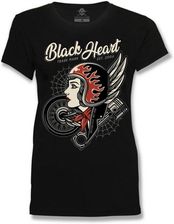 Zdjęcie Damski T-shirt, koszulka damska BLACK HEART Motorcycle Girl, Czarny, L - Kielce