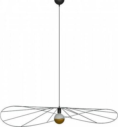 Lumes Lampa wisząca Czarna druciana lampa wisząca loft 110 cm - EX600-Eskolo (E13429TH011)