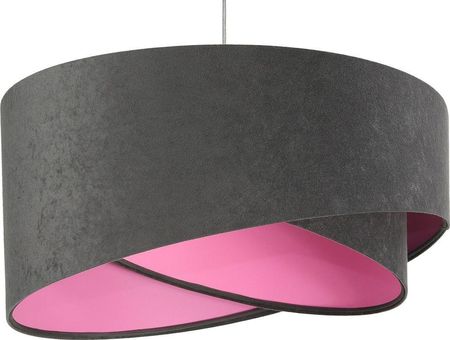 Lumes Lampa wisząca Grafitowo-różowa nowoczesna lampa wisząca - EX991-Delva (E14831060075)