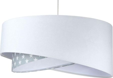 Lumes Lampa wisząca Biało-szara lampa wisząca w gwiazdki - EX1000-Felisa (E14872060107)