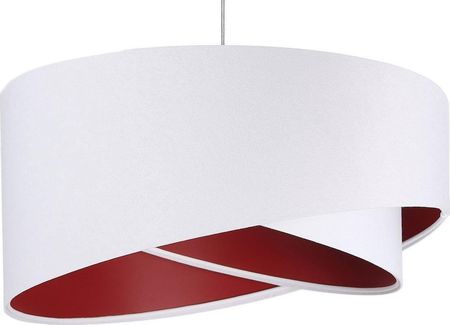 Lumes Lampa wisząca Biało-bordowa asymetryczna lampa wisząca - EX990-Rezi (E14825060070)
