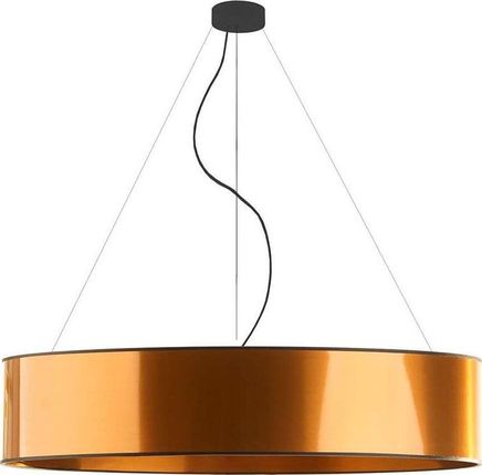 Lumes Lampa wisząca Miedziana lampa wisząca z dużym abażurem 100 cm - EX326-Portona (E1221714530224)