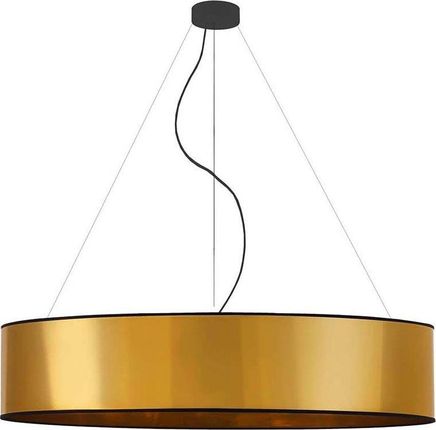 Lumes Lampa wisząca Złota lampa wisząca z okrągłym abażurem 100 cm - EX326-Portona (E1221614530223)