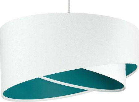 Lumes Lampa wisząca Biało-turkusowa lampa wisząca welurowa - EX990-Rezi (E14824060069)