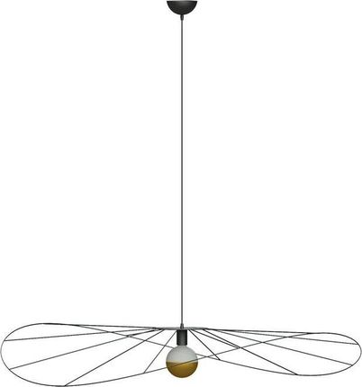 Lumes Lampa wisząca Czarna industrialna lampa wisząca druciana 140 cm - EX601-Eskolo (E13430TH012)
