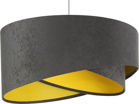 Lumes Lampa wisząca Grafitowo-żółta asymetryczna lampa wisząca - EX991-Delva (E14830060074)