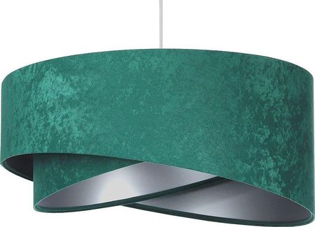 Lumes Lampa wisząca Zielono-srebrna welurowa lampa wisząca - EX972-Rublo (E147500604002)