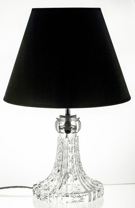 Crystal Julia Lampa stołowa Elegancka lampa stołowa stojaca czarny klosz (15035)