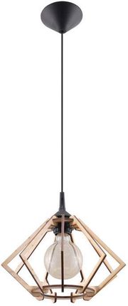 Lumes Lampa wisząca Drewniana lampa wisząca w stylu boho - EX519-Pompella (E12817SOLLUX_SL0393)