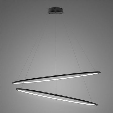 Altavola Design Lampa wisząca Nowoczesna lampa wisząca LED do pokoju dziennego Altavola okręgi LED LA074/P_120_in_4k_black (LA074P_120_IN_4K_BLACK)