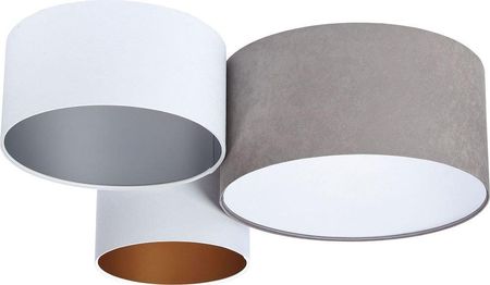 Lumes Lampa sufitowa Biało-szary potrójny plafon sufitowy - EXX43-Roder (E1511708001012)