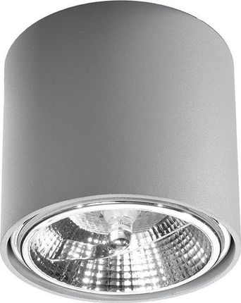 Lumes Lampa sufitowa Szary minimalistyczny plafon LED walec - EX655-Tiubo (E13805SOLLUX_SL0696)