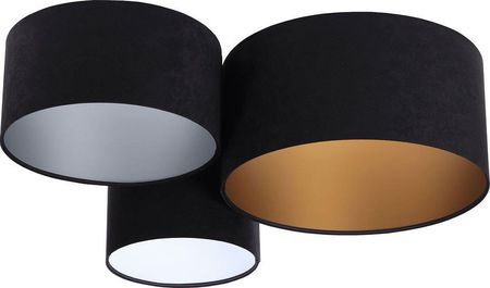Lumes Lampa sufitowa Czarny nowoczesny plafon potrójny - EXX41-Meles (E1511208003007)