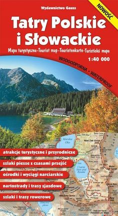 Tatry Polskie i Słowackie. Mapa 1:40 000 wyd. foliowane,