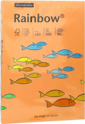 Papyrus Papier Ksero A3 80G Jasnopomarańczowy Rainbow 22