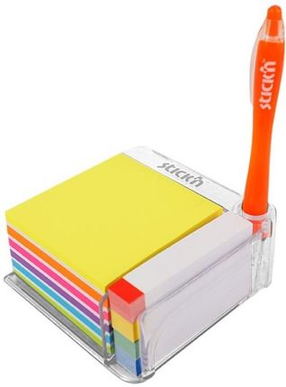 Stick'N Notes Kostka Karteczki Zakładki + Podajnik