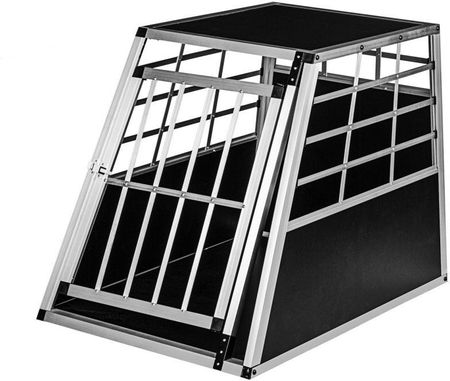 Aluminiowa skrzynia transportowa dla psów, 65 × 90 × 69 cm,