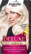 Zdjęcie Palette Deluxe Oil-Care Color farba do włosów trwale koloryzująca z mikroolejkami 11-11 Ultra Tytanowy Blond - Nowa Ruda