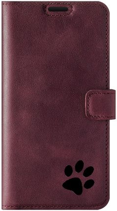 Surazo Wallet case Nubuk Burgund Łapa czarna Huawei P20 Pro