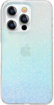 Kingxbar Streamer Series Luksusowe Eleganckie Etui Na iphone 13 Pro Niebieski Glitter