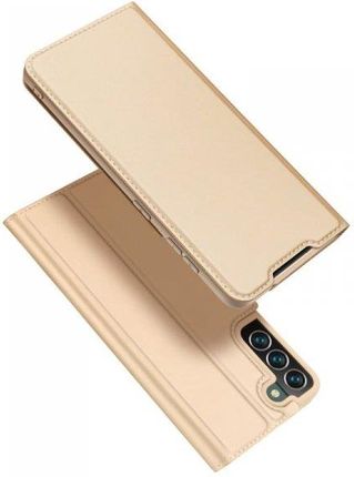 Dux Ducis Skin Pro kabura etui pokrowiec z klapką Samsung Galaxy S22+ (S22 Plus) złoty