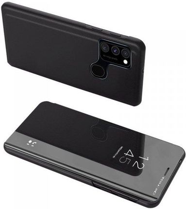 Hurtel Clear View Case Futerał Etui z Klapką Samsung Galaxy A12 / Galaxy M12 Czarny