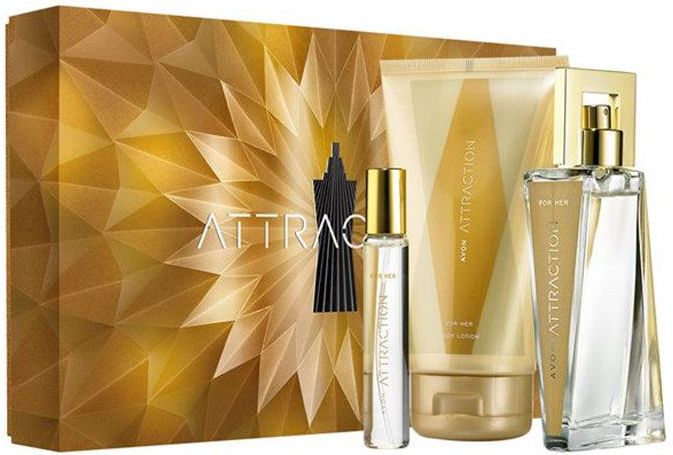 Avon Attraction Zestaw Prezentowy Woda Perfumowana 50Ml + Perfumetka ...