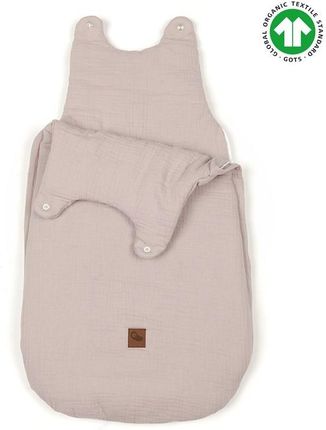 Hi Little One Śpiworek Z Organicznej Bio Bawełny Oddychającej Gots Newborn Sleepbag Beige Muslin Cotton Tog 3,5 Wiek 0 M+