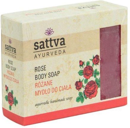 Sattva Ayurveda Mydło w kostce Różane 125 g