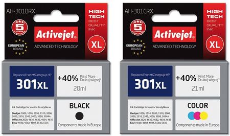 Activejet HP 301 XL Czarny I Kolor 2szt.